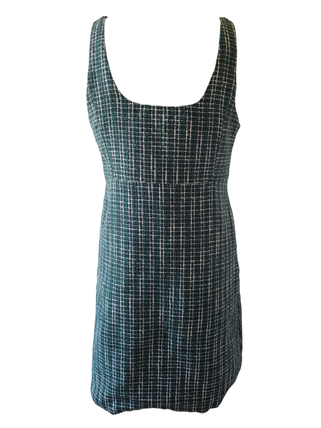 Robe Chasuble effet Tweed – Vert Émeraude et Blanc - Gémo
