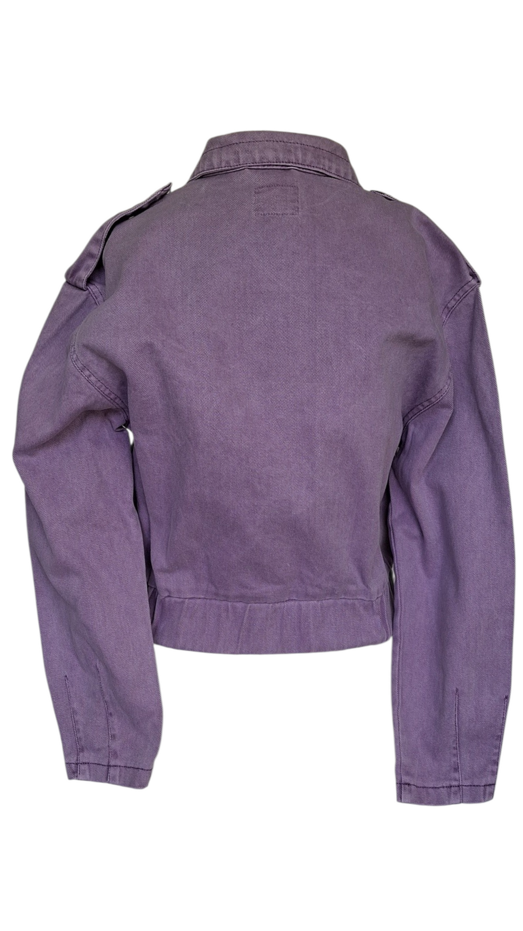 Veste bomber en denim mauve délavé – Style cargo & urbain - Pimkie