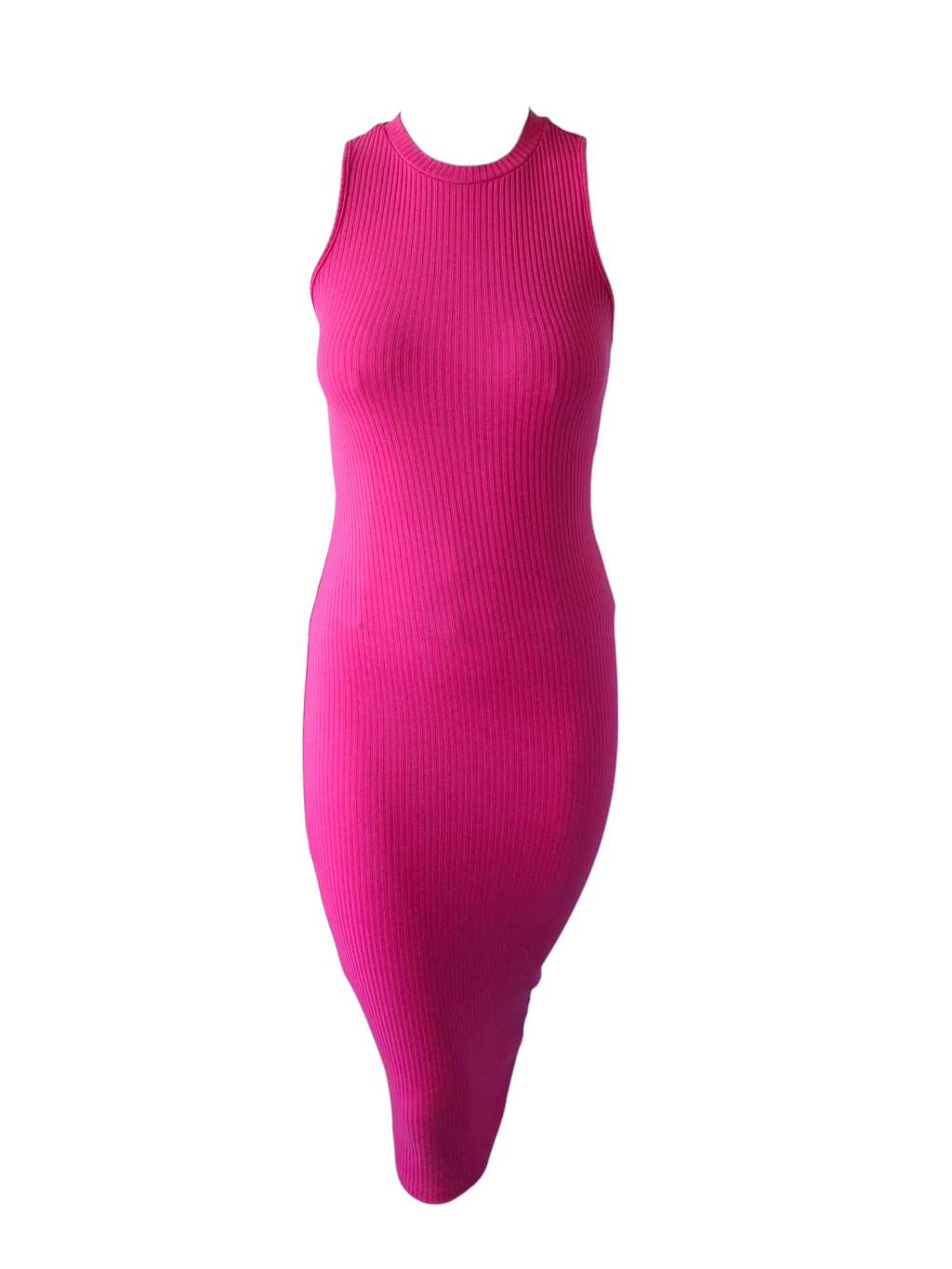 Robe Midi Côtelée Rose Fuchsia – L'Éclat du Style Sans Effort - Primark