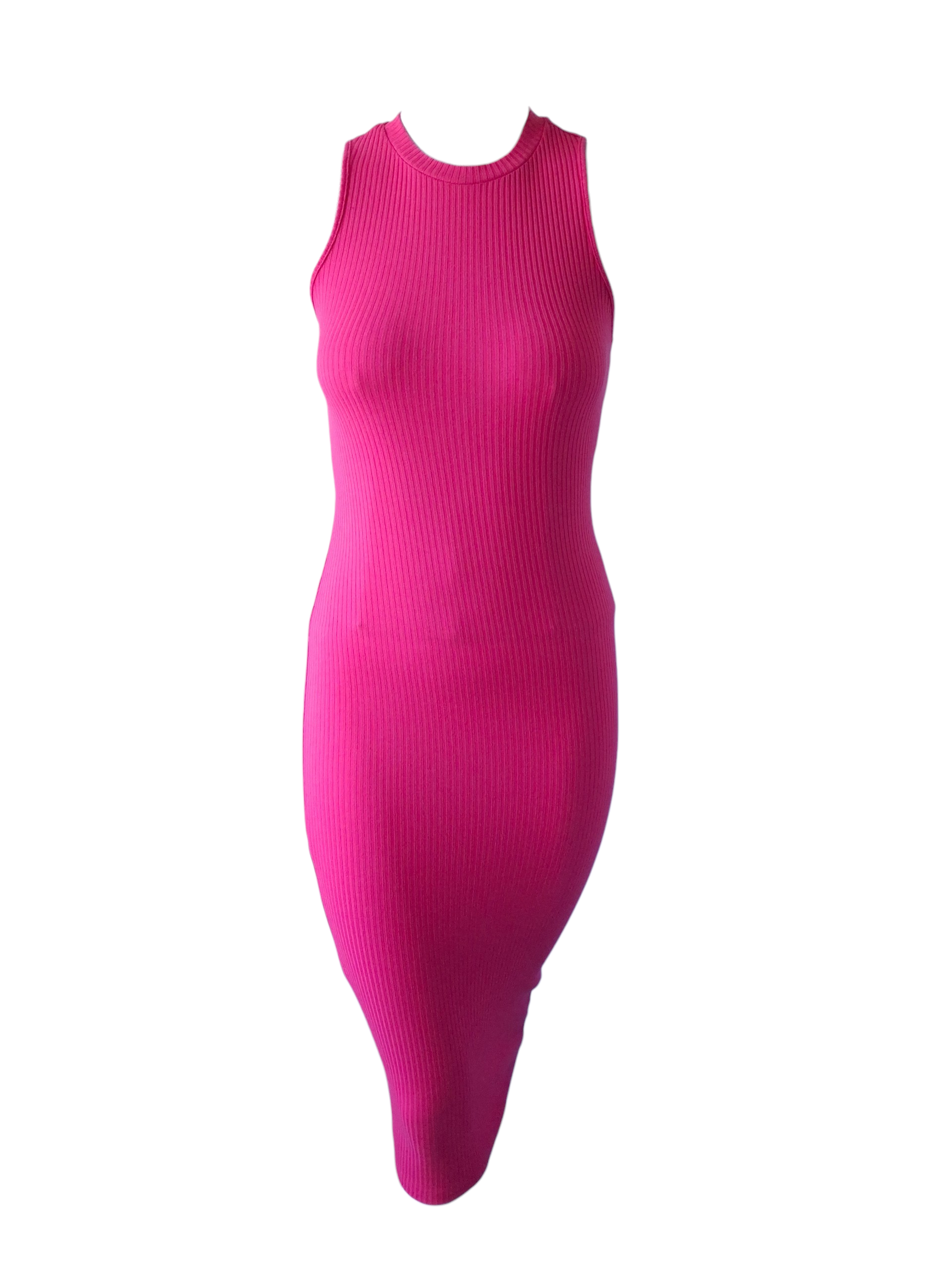 Robe Midi Côtelée Rose Fuchsia – L'Éclat du Style Sans Effort - Primark