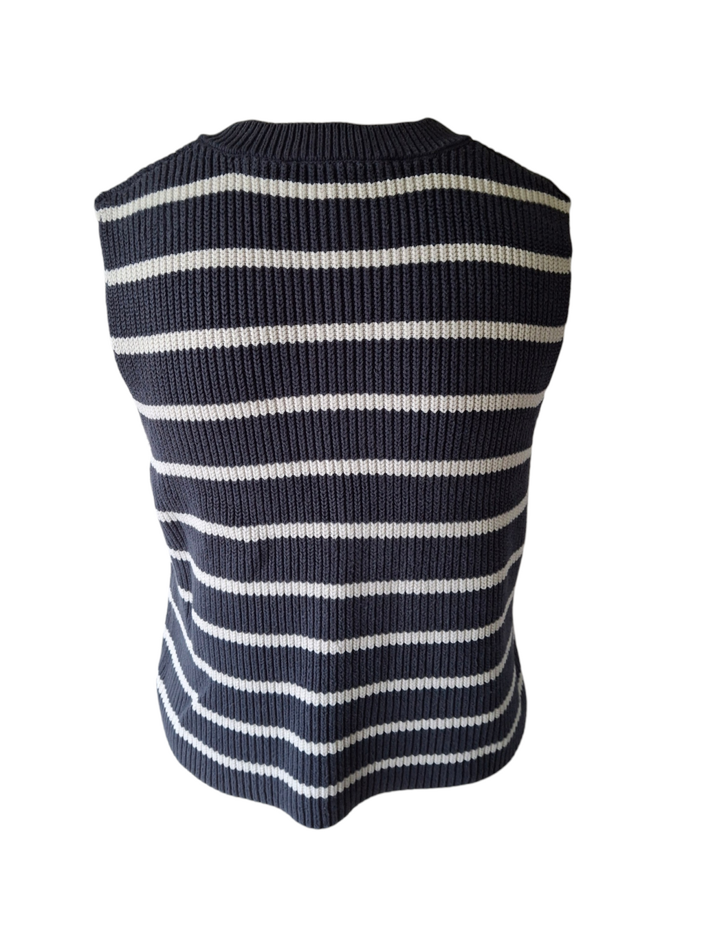 Pull sans manches en maille rayée – Style vintage & tendance - Zara