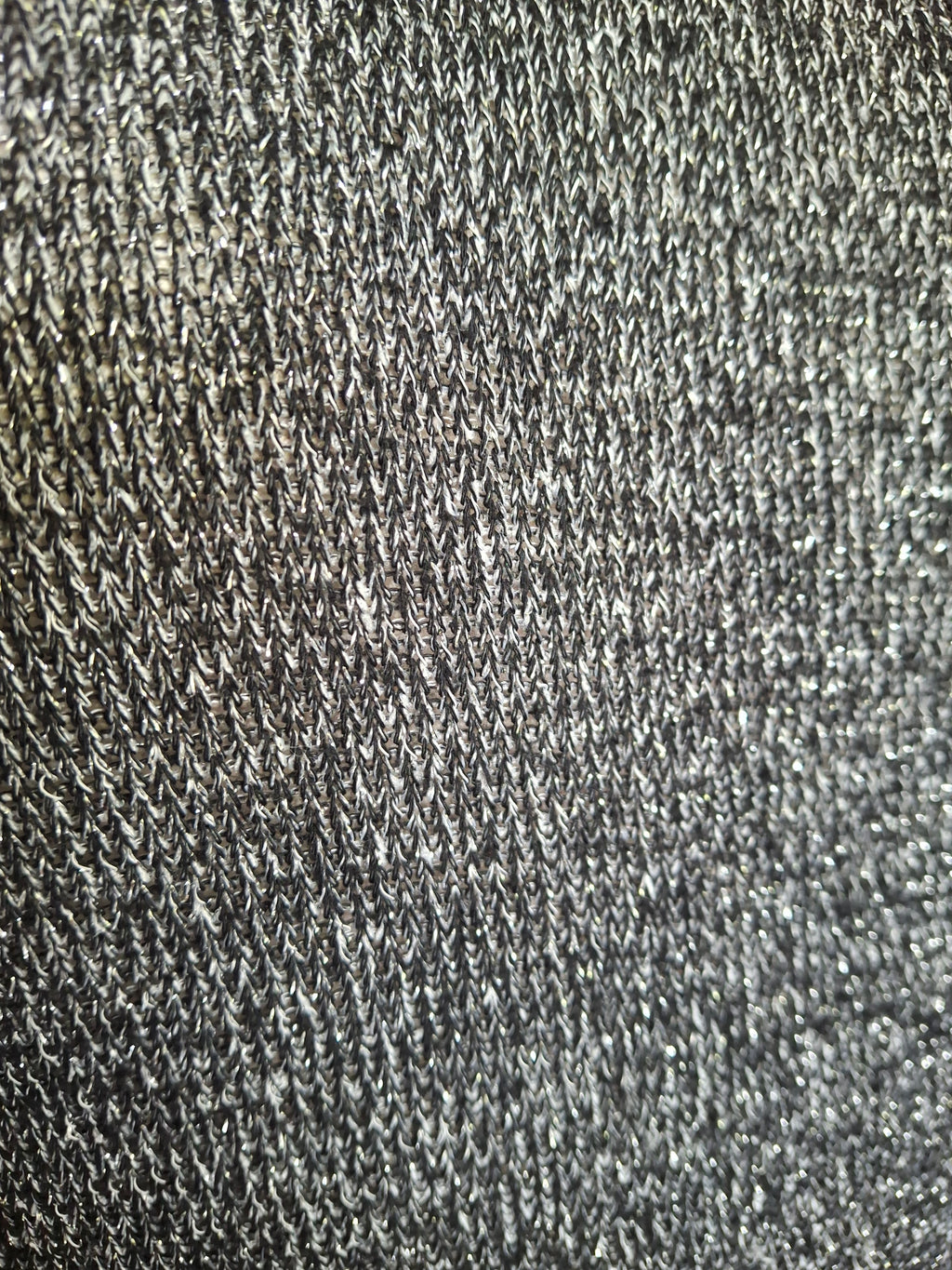 Haut en maille scintillante à col en V – Gris argenté - Gémo