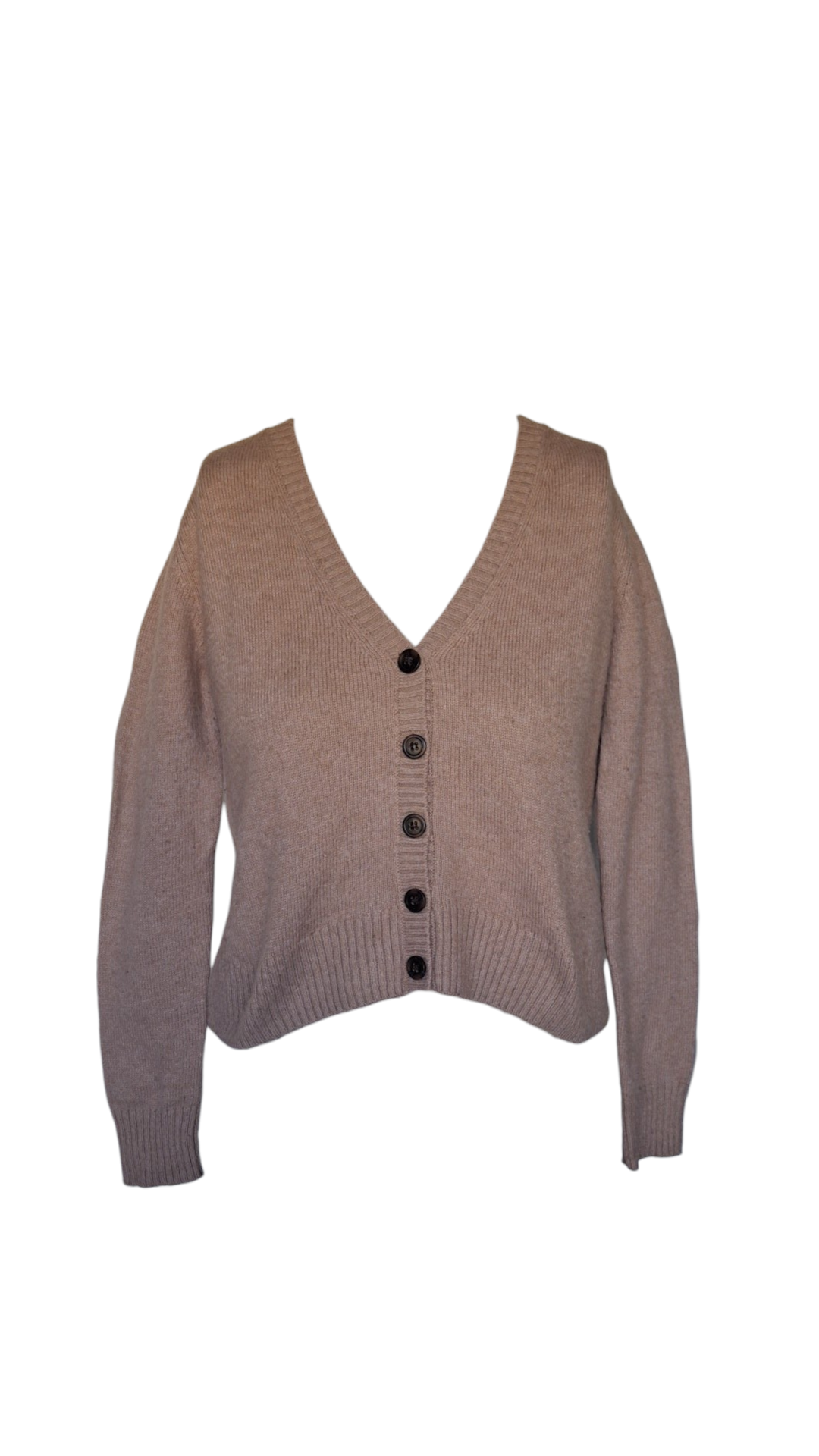 Gilet en maille col V – Taupe mélange - Mango MNG