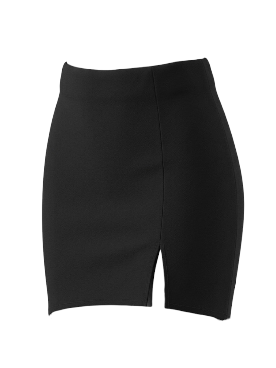 Mini-jupe ajustée à fente  – Élégance minimaliste - Mango MNG