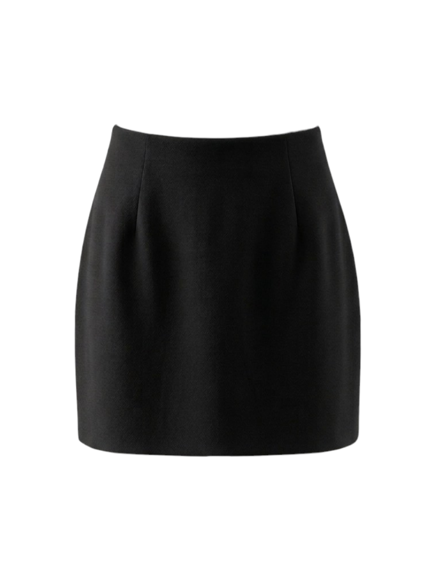 Mini-jupe ajustée à fente  – Élégance minimaliste - Mango MNG
