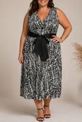 Robe imprimée à taille cintrée – Élégance & Fluidité - M&S (Marks&Spencer)