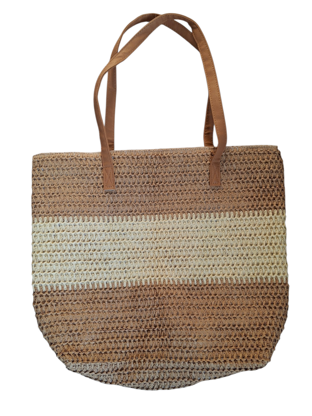 Sac de plage en paille tressée – Chic & Bohème