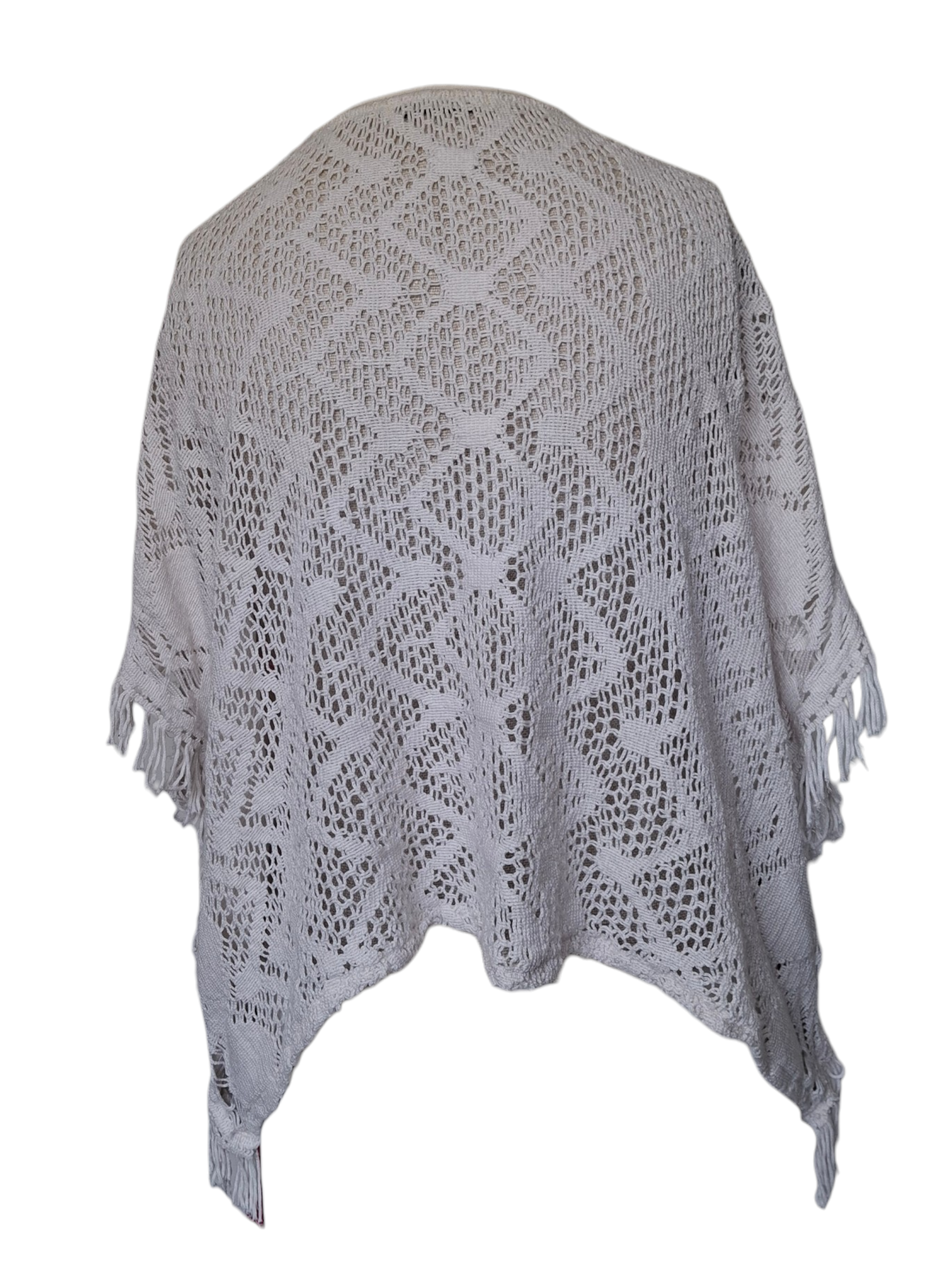Gilet en maille ajourée à motifs géométriques – Élégance bohème - Stradivarius