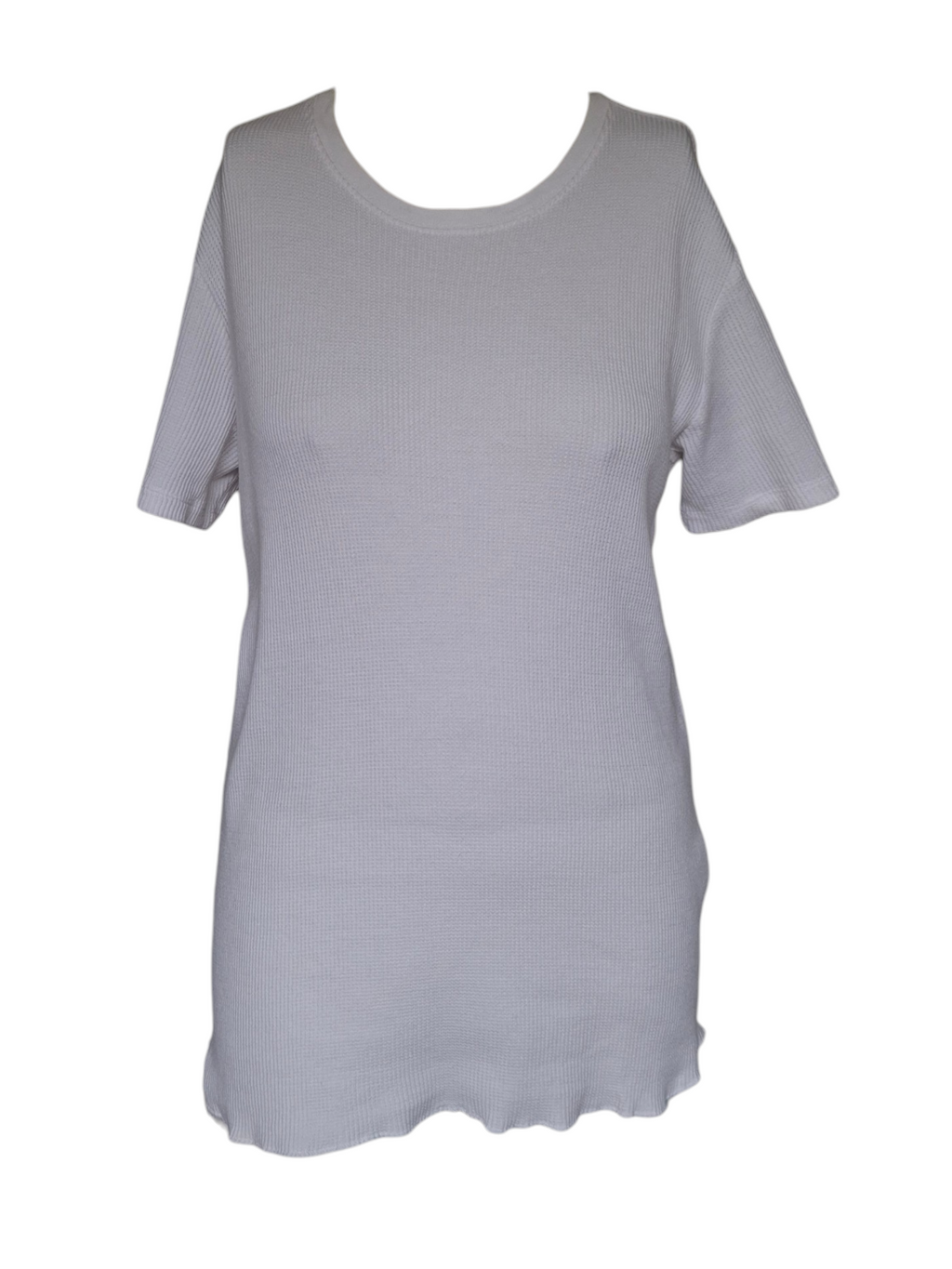 T-shirt long en maille gaufrée – Coupe décontractée - Pull&Bear