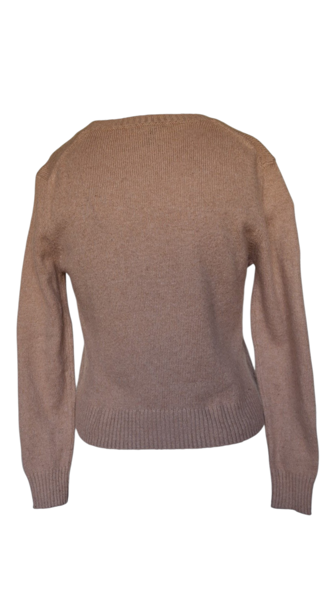 Gilet en maille col V – Taupe mélange - Mango MNG